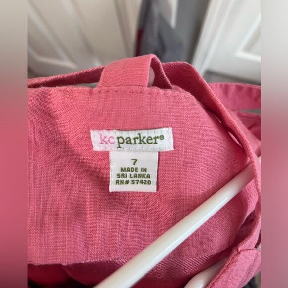 GUC KC Parker linen dress girls size 7 - Picture 4 of 4